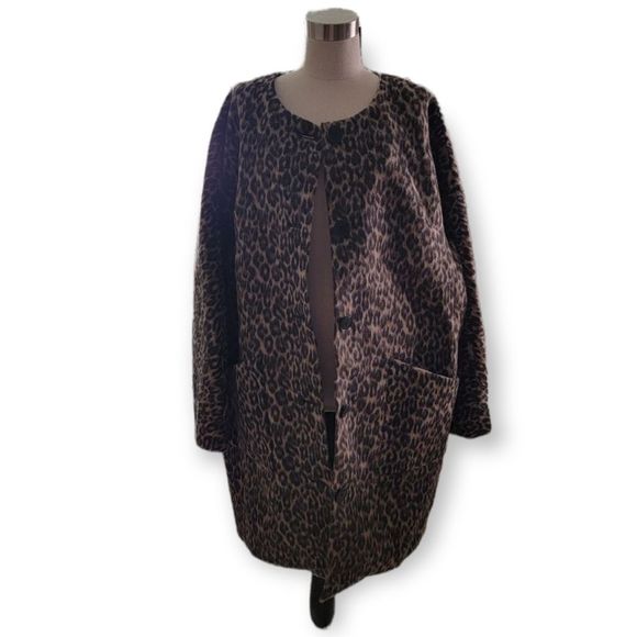 *NWT* KATE SPADE Stunning Brushed Brown Leopard Sugarcoat Cocoon Style Topper - Picture 4 of 16